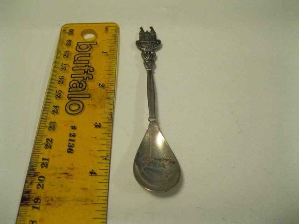   SNEEK WATERPOORT SILVER SPOON   *MARKED NIC 90* ENGRAVED CASTLE AT TOP