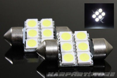 DE3175/DE3022/DE3021 31mm 6 5050 SMD DOME/MAP LIGHT BULBS INTERIOR 