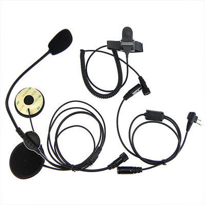 New 2 PIN Motorcycle Helmet Headset Earpiece For CB Ham Radio for 