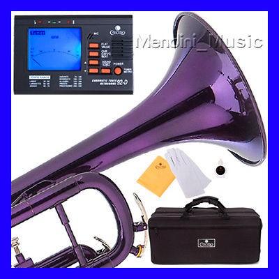 NEW PURPLE LACQUER CONCERT BAND MONEL VALVES Bb TRUMPET