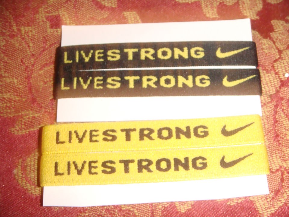 Nike Live Strong hair bands NWOT elastic sport running hair band lot 