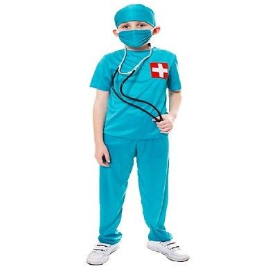   KIDS DOCTOR SURGEON DENTIST NURSE VET FANCY DRESS COSTUME OUTFIT