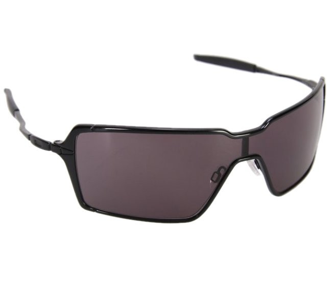 Oakley OO 4041 01 PROBATION Polished Black Warm Grey Mens Large 