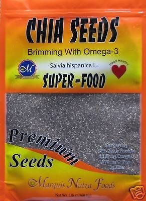 LB Chia Seeds Vegan Omega 3 Oil Lose Weight Fiber No Flax Grown 