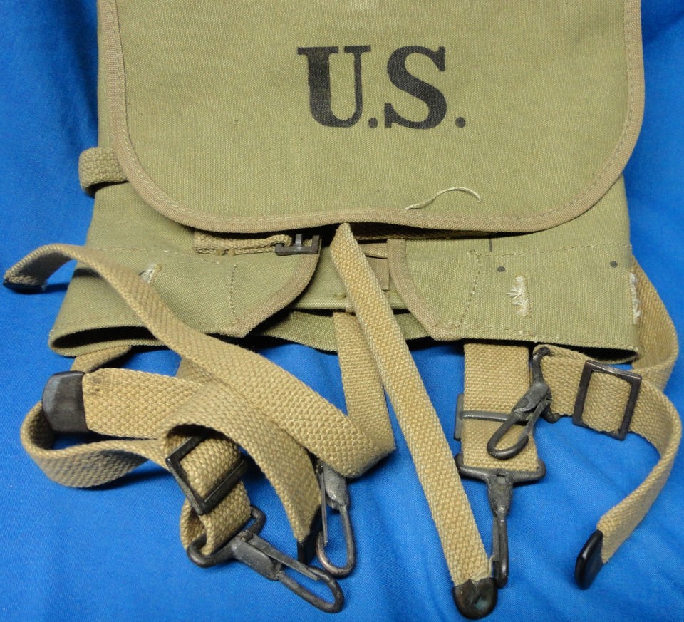 WW1 U.S.Army M 1910 Haversack R.I.A. 1918 ROCK ISLAND ARSENAL Un 