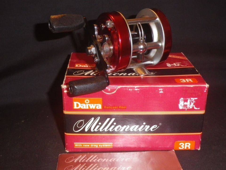 Vintage Daiwa Millionaire 3R Reel with Box and Owners Manual on PopScreen