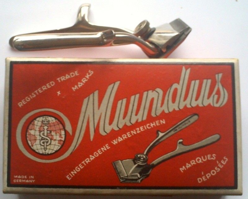 Old hand hair clipper Mundus Aesculap Germany set BOX