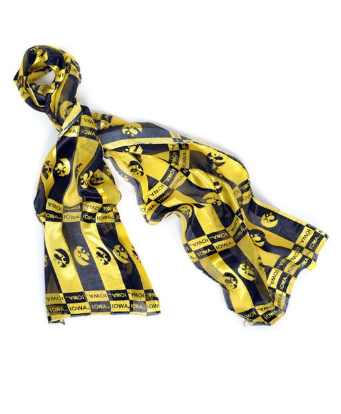 Official NCAA Iowa Hawkeyes Sheer Satin Scarf (CS641011351)