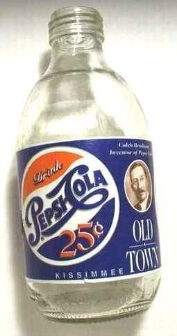 Pepsi Cola oda Old Town bottle empty n​ice