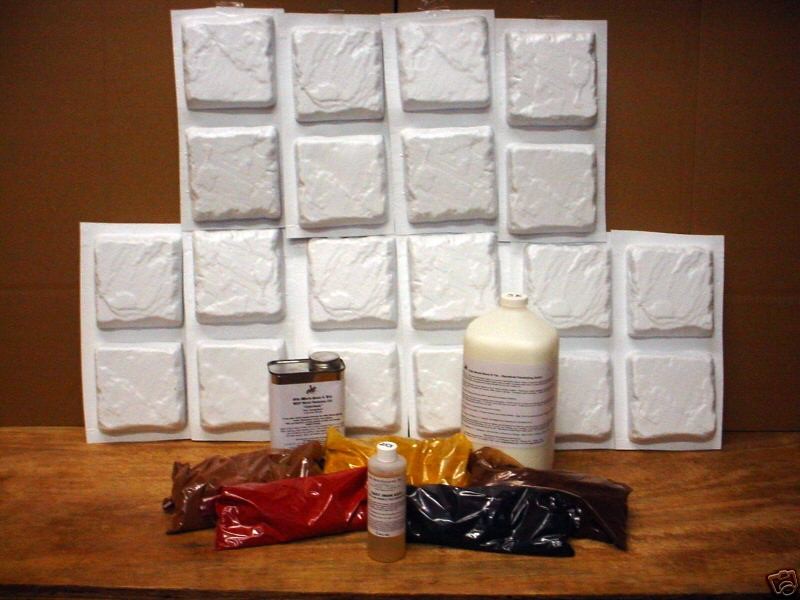 DIY 6x6x1.5 PATIO TILES PAVER SUPPLIES KIT W/20 MOLDS