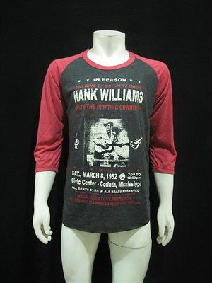 HANK WILLIAMS The King of country music T Shirt Men XL