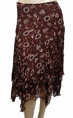 New Karen Kane Earth Angel Flutter Bn Womens Skirts Brown Size 6