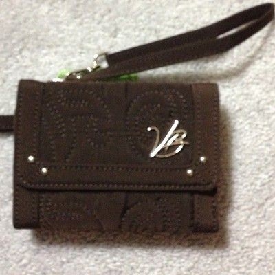 VERA BRADLEY FLAP ALL IN ONE WRISTLET ESPRESSO NWT