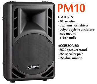   PM10 2 Way Main Loudspeaker and Reference Monitor 10 PA Speaker New