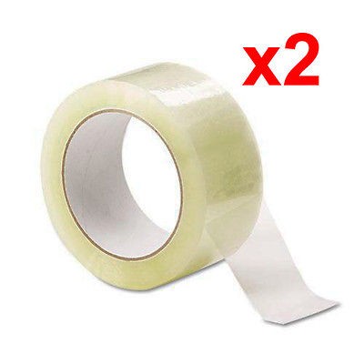 ROLLS Carton Box Sealing Packaging Packing Tape 2.0mil 2 x 55 yard 