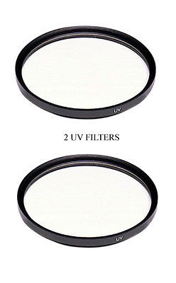 Two UV Filters for Panasonic DMC FZ45 DMC FZ45EF DMC FZ45K DMC FZ100 