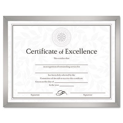 DAX N17002N (4) DAX Value U Channel Document Frame w/Certificates 