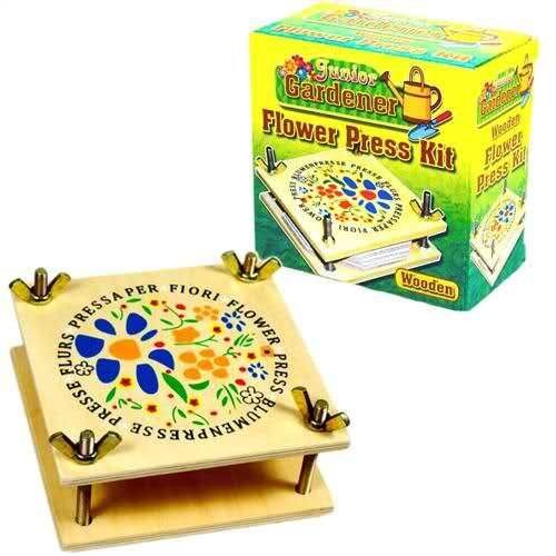 Flower Pressing Childrens Craft Set Wooden Flower & Leaf Press Kit 3 