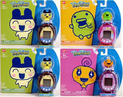   TAMATOWN TAMA GO ELEC PETS CASE of 4 MEMETCHI, KUCHIPATCHI 2 MAMETCHI