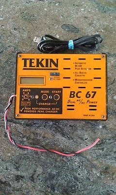 Tekin BC 67 NI CD High Performance AC/DC Powered Peak Charger