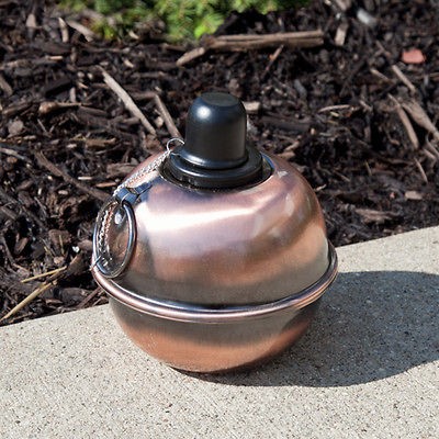 Standard Metal Patio Smudge Pot   Set of 12   Antique Bronze