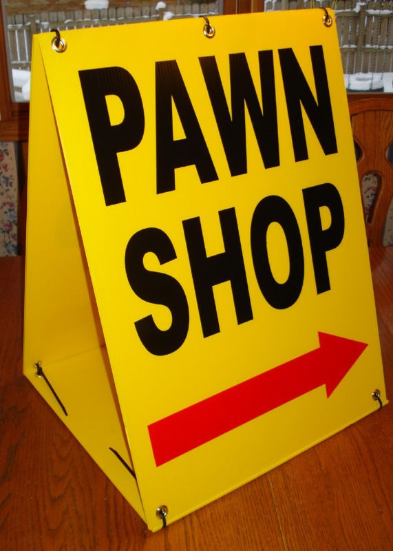 PAWN SHOP w/ARROW Sandwich Board Sign 2 sided Kit NEW