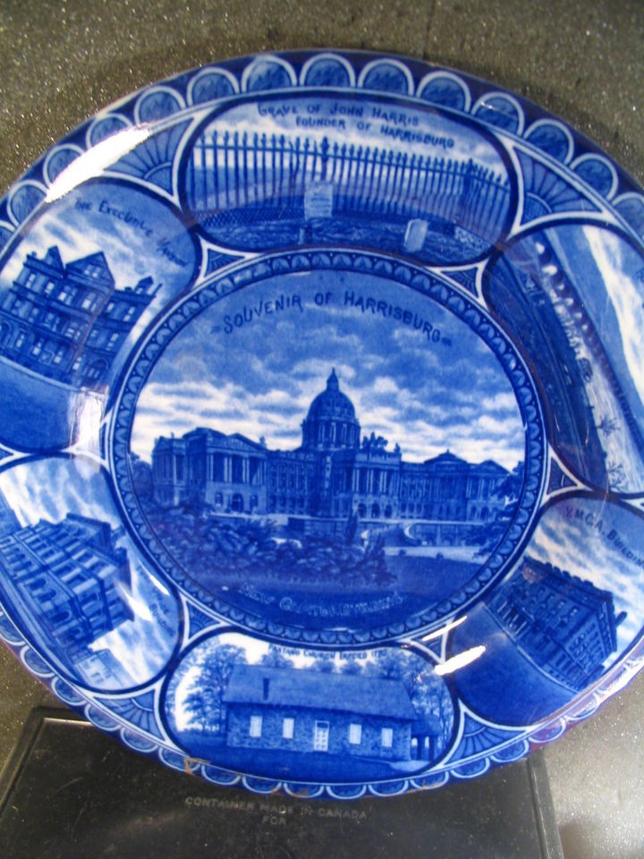 Rowland & Marsellus Bowman & Co Staffordshire Blue & White HARRISBURG 