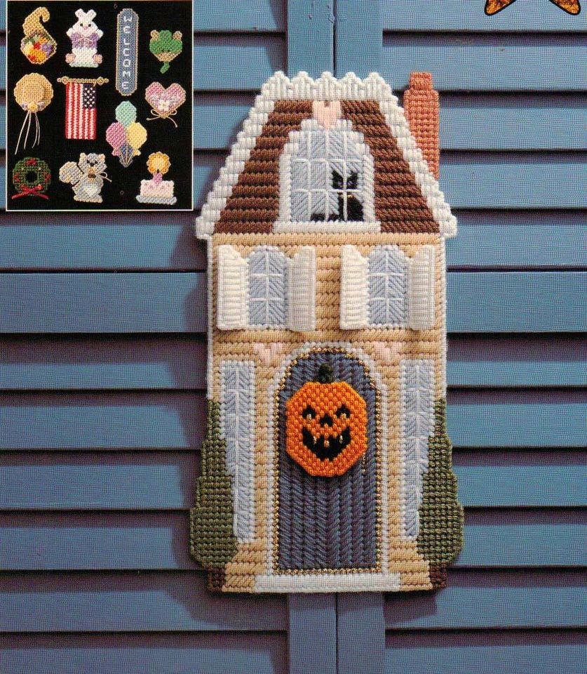 HOLIDAY HOUSE PLASTIC CANVAS PATTERN FROM ALL STARS