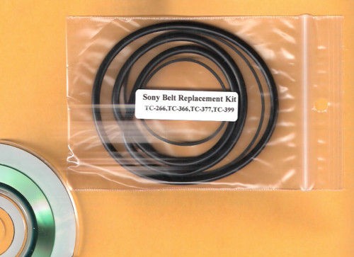 SONY TC 366 R2R Belt Kit + .pdf Service Manual on CD