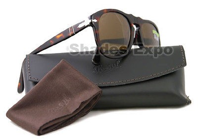 NEW PERSOL SUNGLASSES PO 649 HAVANA POLARIZED 24/57 52MM