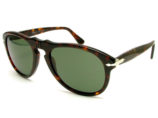 PERSOL 649 SUNGLASSES AVIATOR HAVANA 2431 Steve McQueen Size 54mm