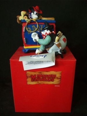 RARE COWBOY MICKEY MOUSE & BAD PETE BANK MIB #C556