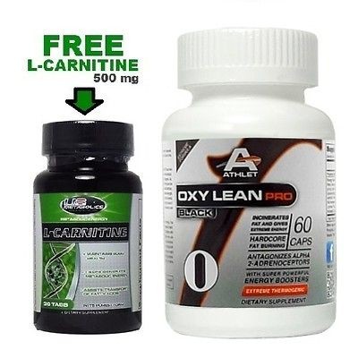   LEAN PRO BLACK 60 CAPS ELITE THERMOGENIC DIET PILL + FREE L CARNITINE