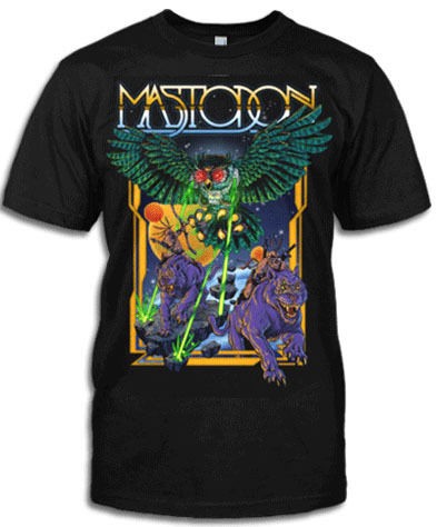 Mastodon Space Owl Vs Lazer Cats Adult T Shirt