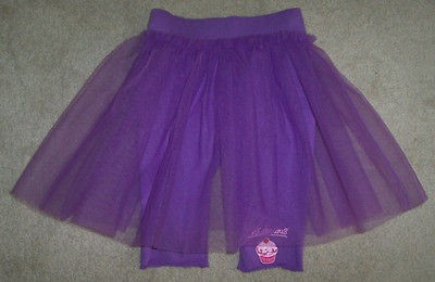 NWT Pinkalicious PURPLE TUTU Skirt/Leggings CUPCAKE 6X