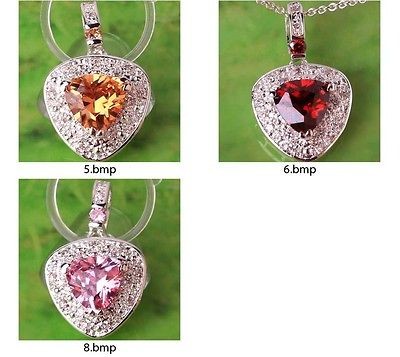 81n Morganite Garnet Pink & White Topaz Gems Silver Free Chain 