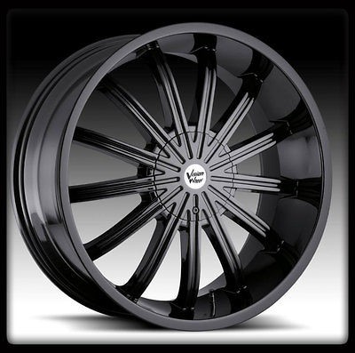   VISION 456 XTACY 6X135 PHANTOM BLACK WHEELS RIMS 22 INCH +30 MM