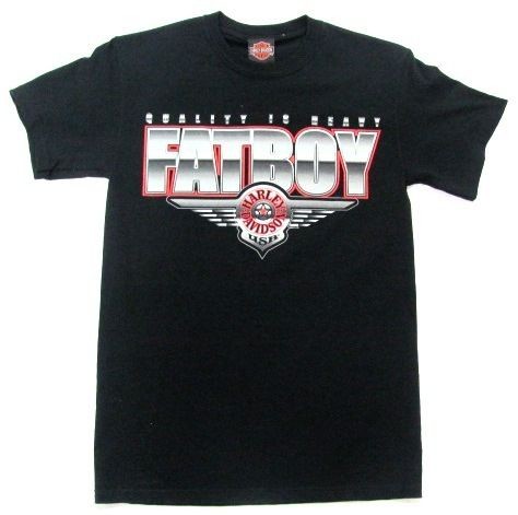 94070 HARLEY DAVIDSON FATBOY QUALITY IS HEAVY T SHIRT TSHIRT L