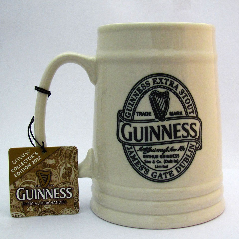 Genuine Guinness Collectors Edition Ceramic Tankard   New For 2012 