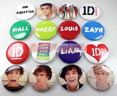 36 X1D one direction button pin backs badge party favors +8 Bracelet 