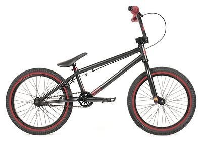 2013 UNITED BIKE CO RN18 FLAT BLACK RED COMPLETE 18 INCH BMX FIT RN 