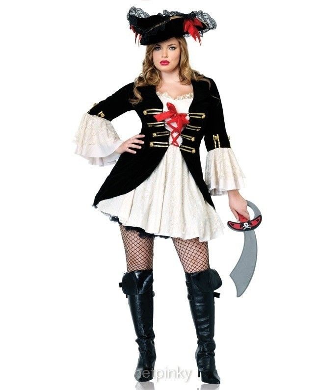   Adult Pirate Halloween Costume Plus Size Leg Avenue 83283X