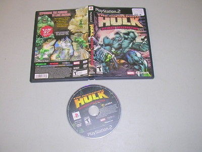 INCREIBLE HULK ULTIMATE DESTRUCTION (Playstation 2 PS2) Game & Case