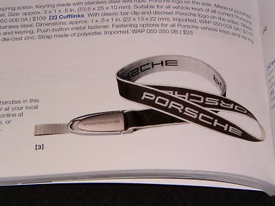 PORSCHE DESIGN 2011 DRIVERS SELECTION KEY LANYARD NIB