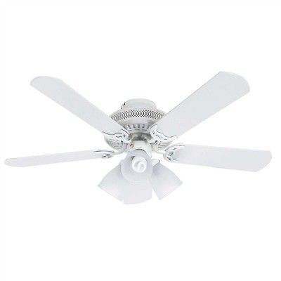   Landmark Plus 52 in. Indoor White Ceiling Fan with Light Kit 547578