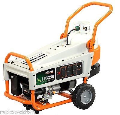   3750 Watt Liquid Propane Powered Portable Generator With Tank Holder