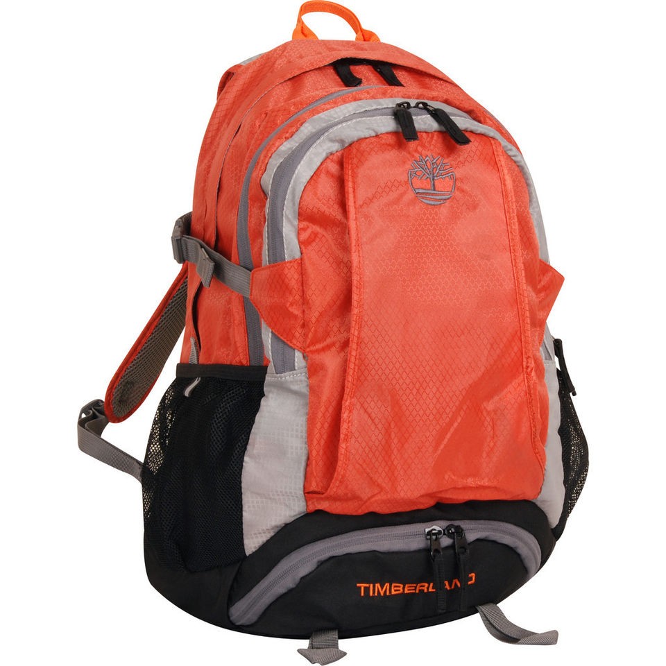 TIMBERLAND SAWYER 19 BACKPACK BURNT ORANGE GREY $120 VALUE NEW