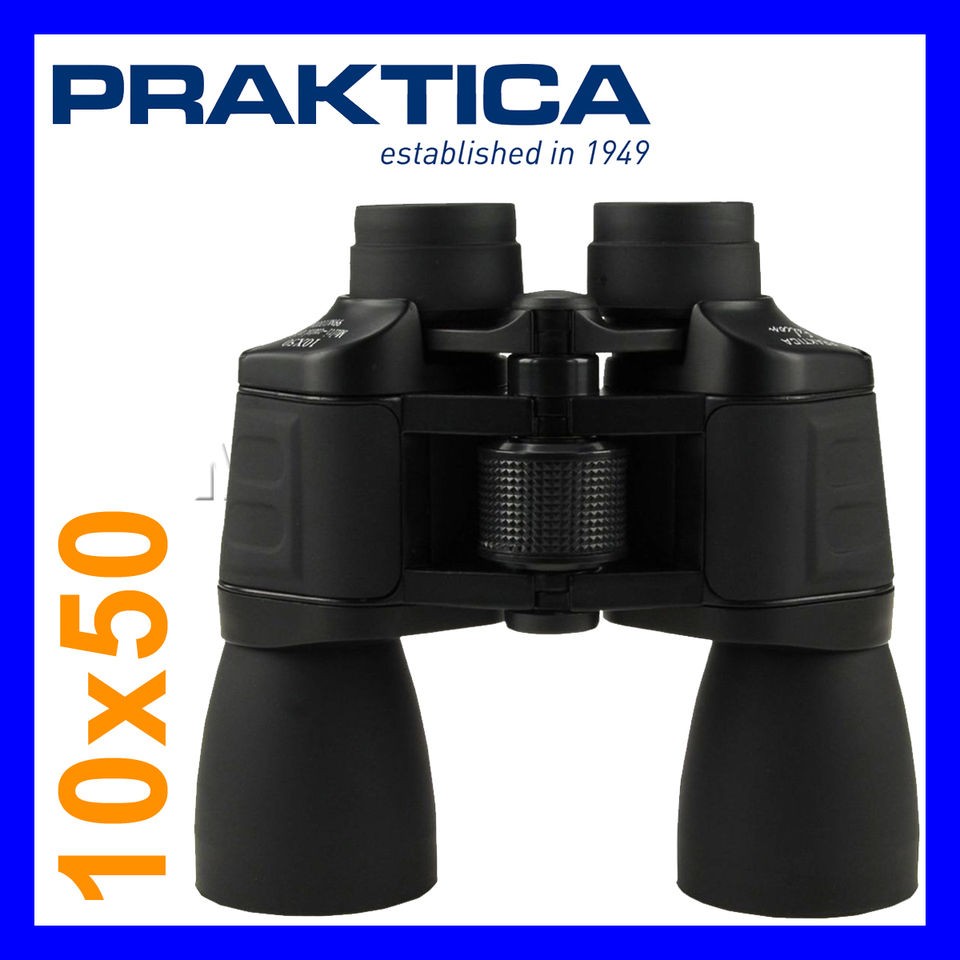 PRAKTICA Falcon 10x50 Wide Angle Day Night Bird Watching Astronomy 