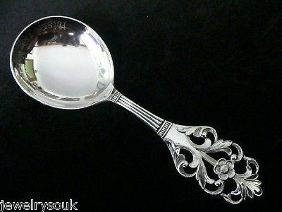 NORWEGIAN/NORWAY MARTHINSEN VIKING ROSE 830 S SERVING SPOON