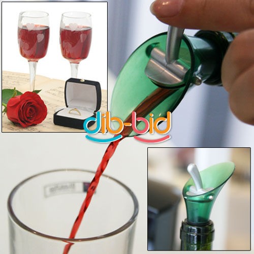 Red Wine Aerator Bottle Plug Cap Pourer Silicone Shutoff Seal Stopper 